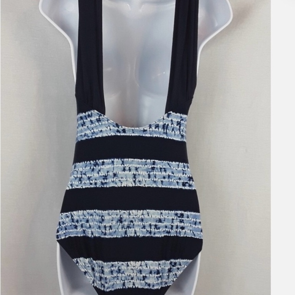 Michael Kors Striped Blue Swimsuit - Picture 3 of 7
